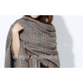 Ladies check poncho winter plaid ponchos and shawls